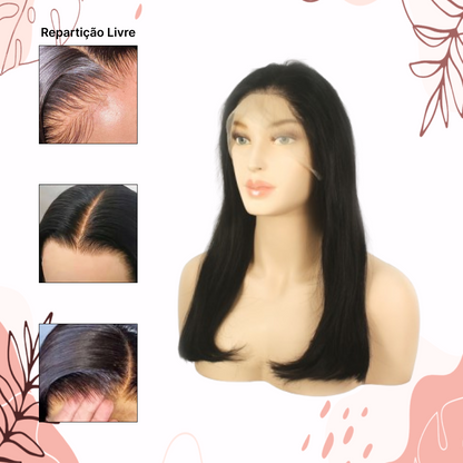 PERUCA FRONT LACE TZES 100% CABELO HUMANO – 50 CM