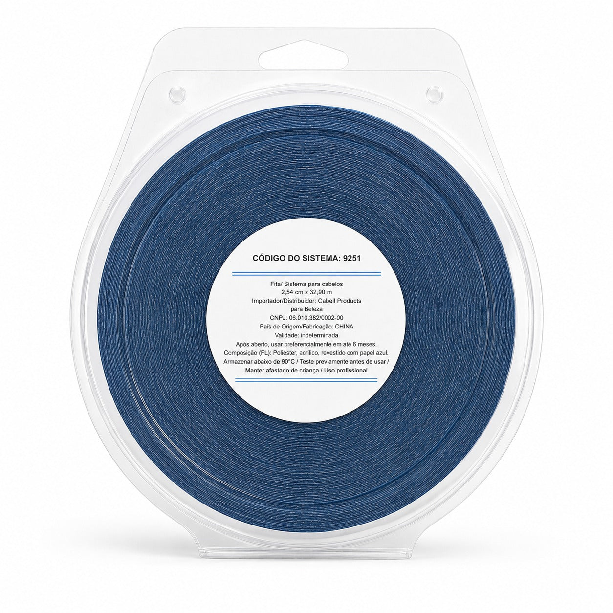 CINTA DE ENCAJE AZUL DELANTERA 2,54 CM X 32,90 M