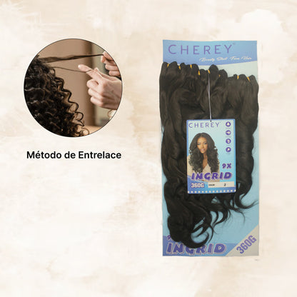 Cabelo Orgânico 9x ingrid 360g entrelace