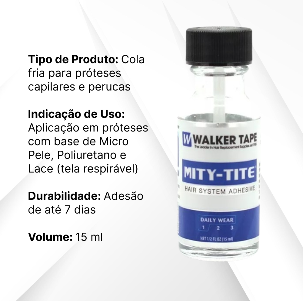 MITY TITE Glue for Hair Prosthesis 15ml Walker Tape
