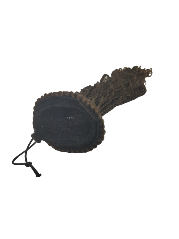 Aplique Rabo de Cavalo trançado e cacheado Mod. Ruth 55cm