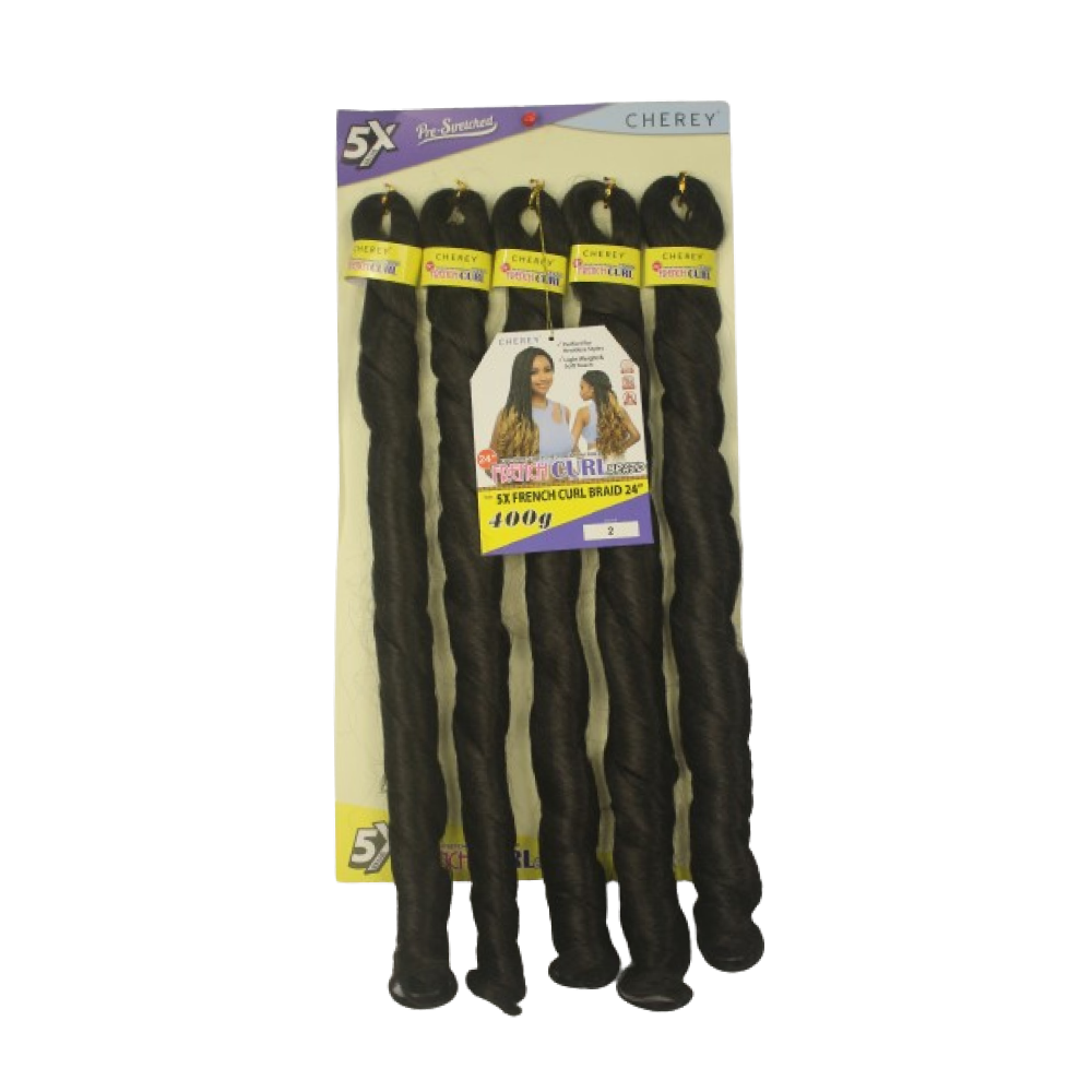 Cabelo para trança French Curl 400 g Braid Cherey