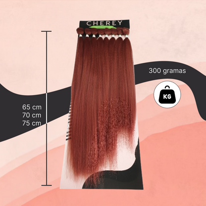 Cabelo Yaki Fibra Organica Lisa para Entrelace 300g 65-70-75