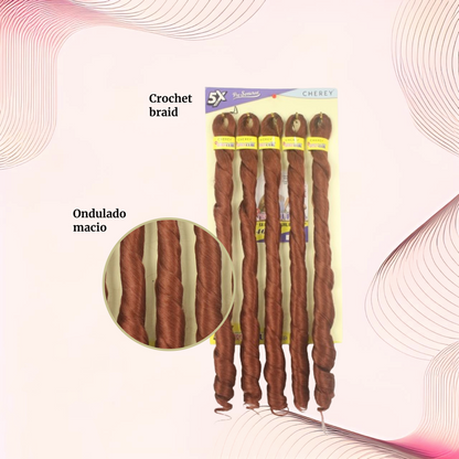 Cabelo para trança French Curl 400 g Braid Cherey