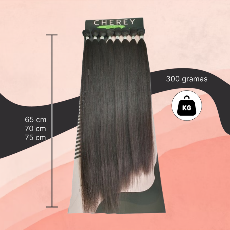 Cabelo Yaki Fibra Organica Lisa para Entrelace 300g 65-70-75