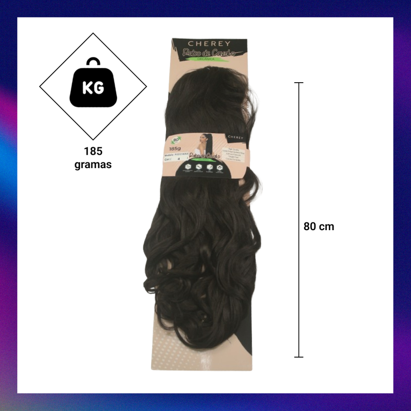 Cabelo Bio Orgânica Podo Wave Rabo de Cavalo 185g