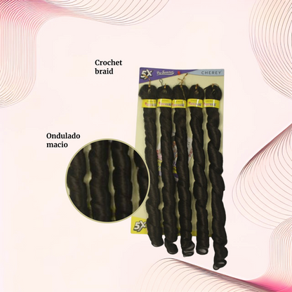 Cabelo para trança French Curl 400 g Braid Cherey