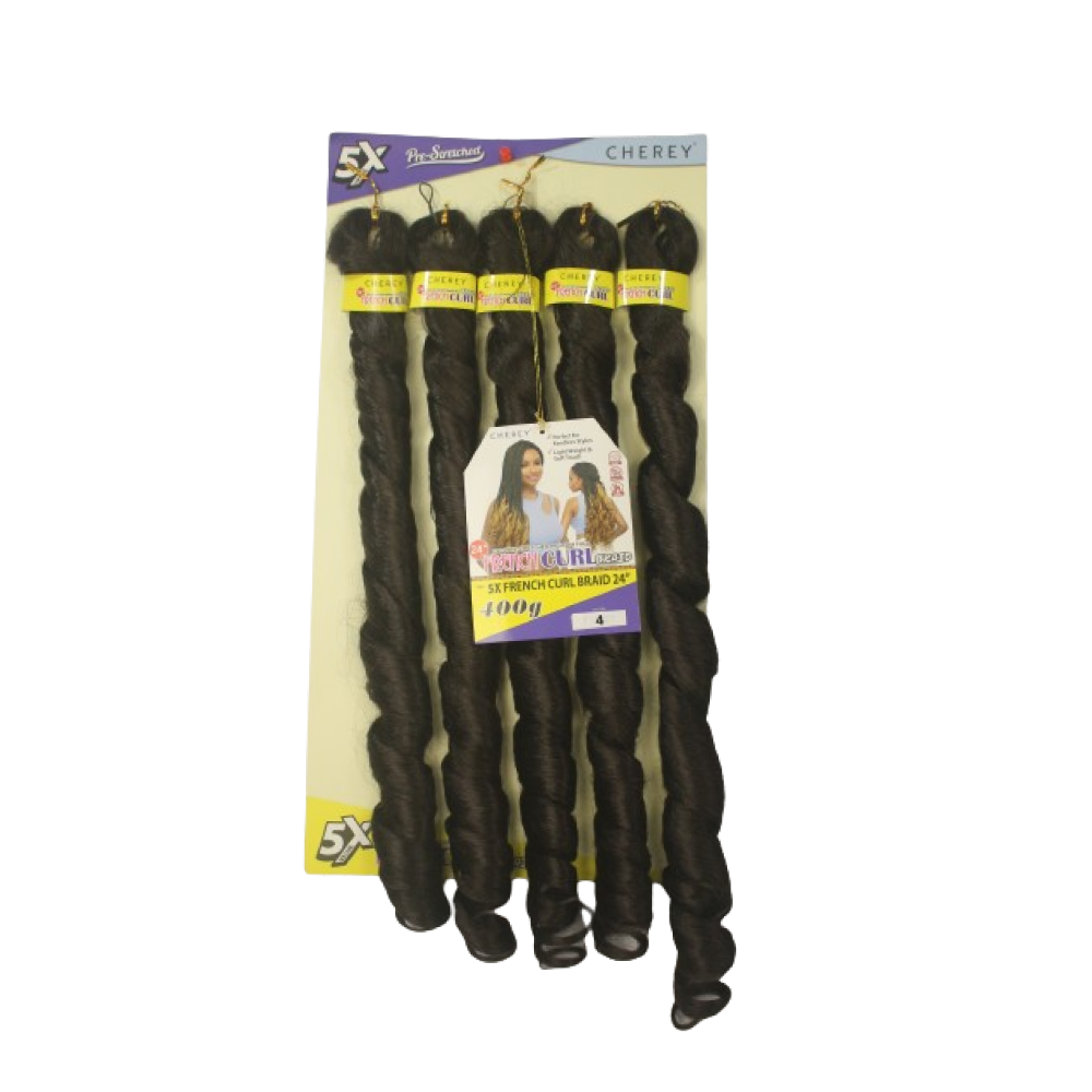 Cabelo para trança French Curl 400 g Braid Cherey