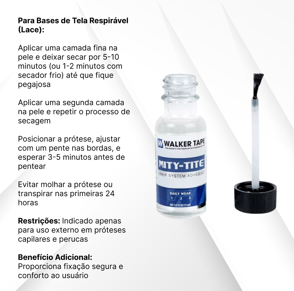 MITY TITE Glue for Hair Prosthesis 15ml Walker Tape