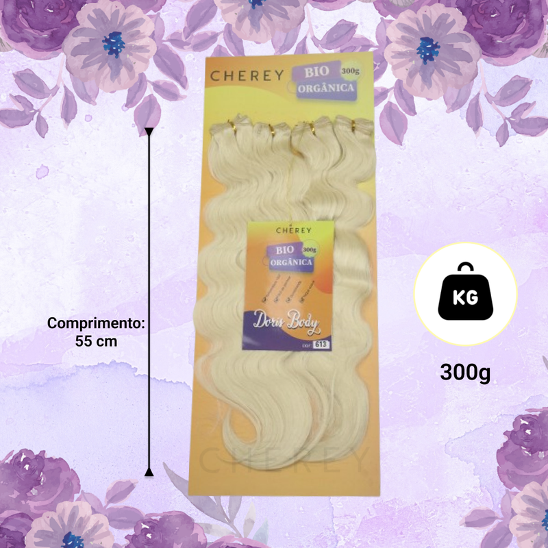 CABELO BIO ORGÂNICO DORIS 55CM 300G ENTRELACE