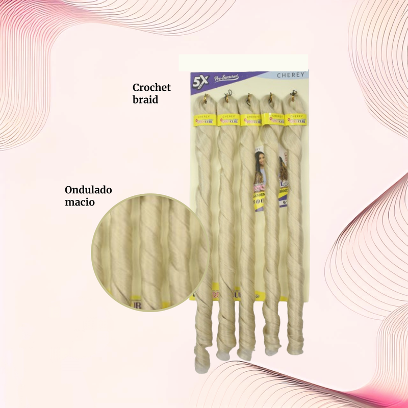 Cabelo para trança French Curl 400 g Braid Cherey
