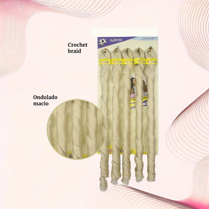 Cabelo para trança French Curl 400 g Braid Cherey