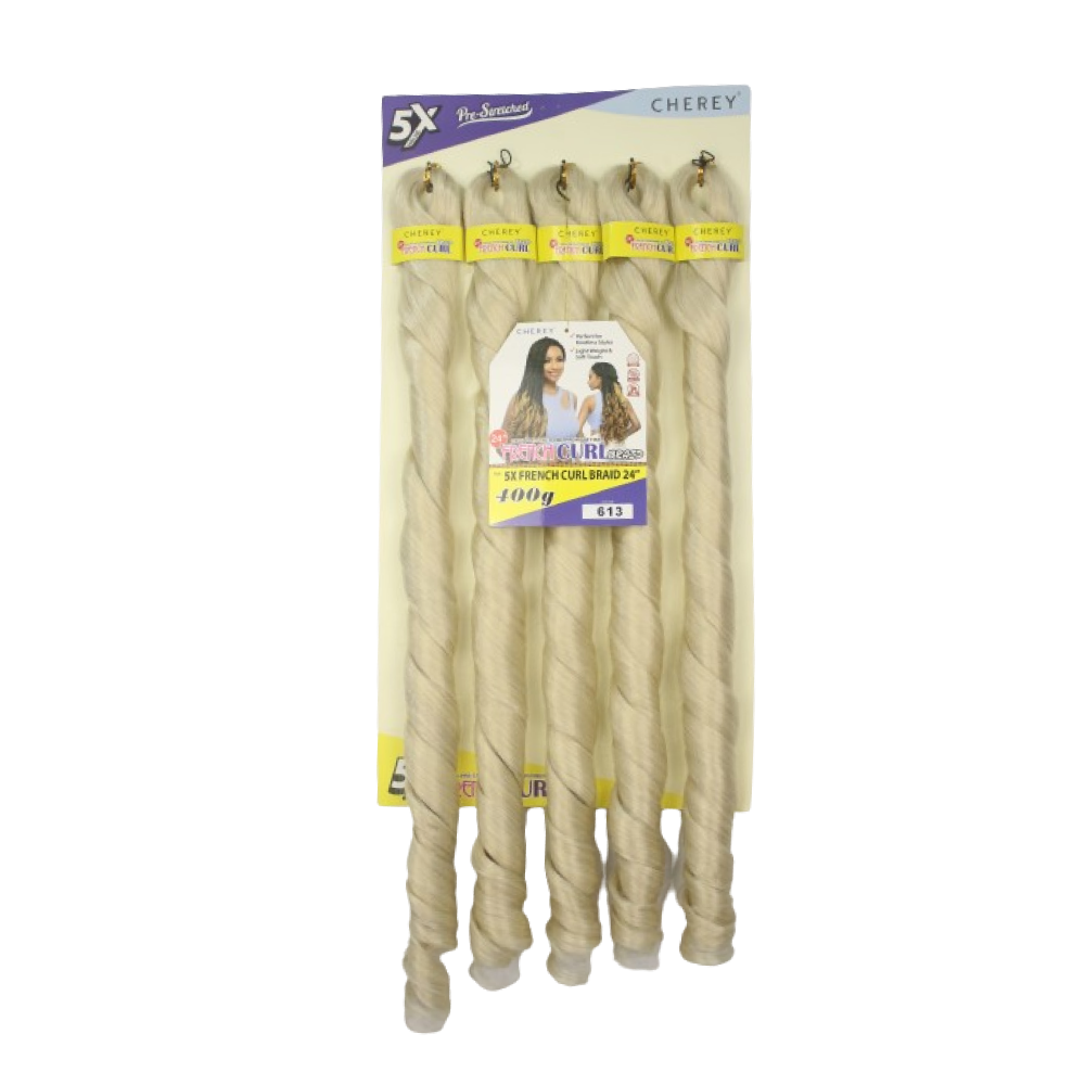 Cabelo para trança French Curl 400 g Braid Cherey