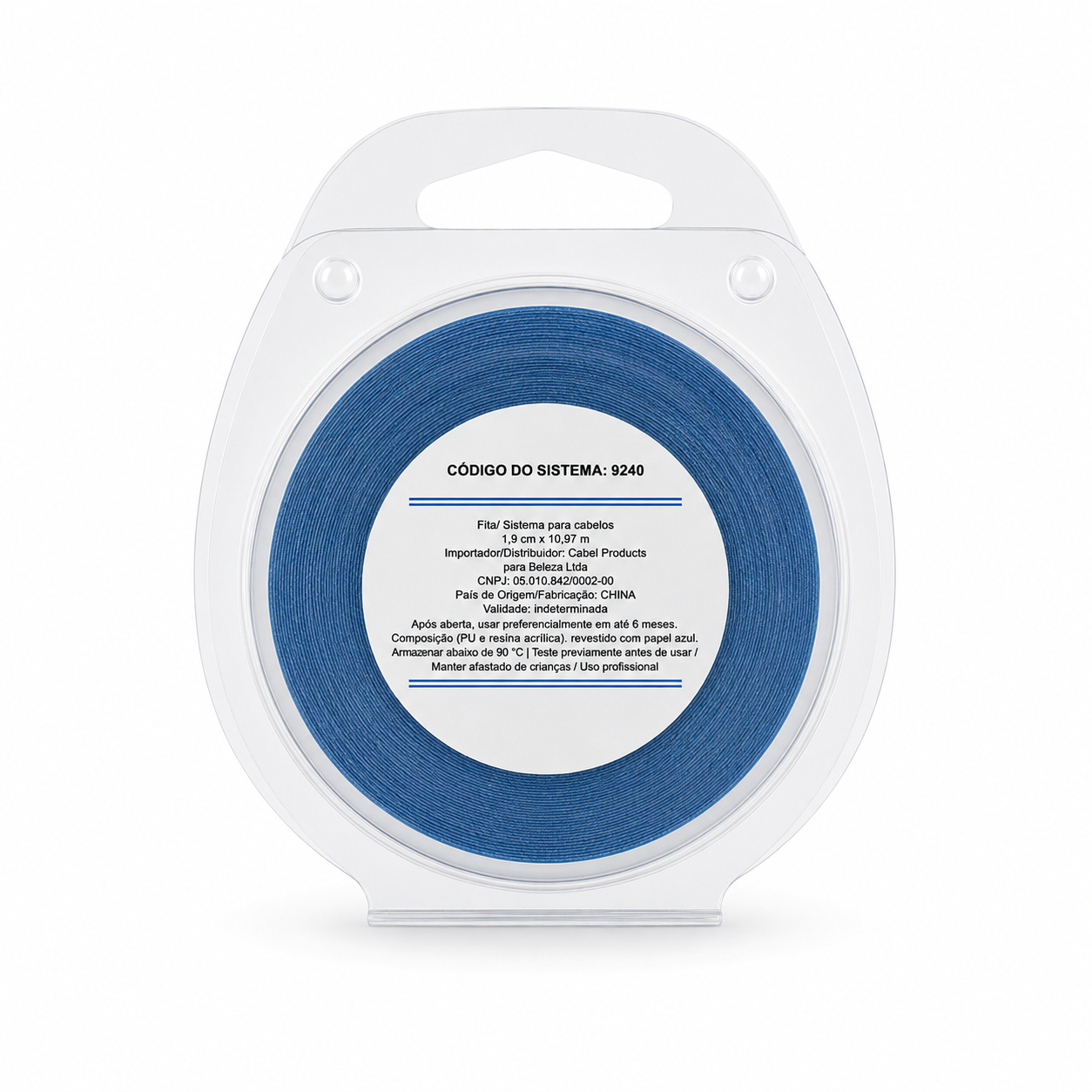 CINTA DE ENCAJE AZUL DELANTERA 1.90CMX10.97M