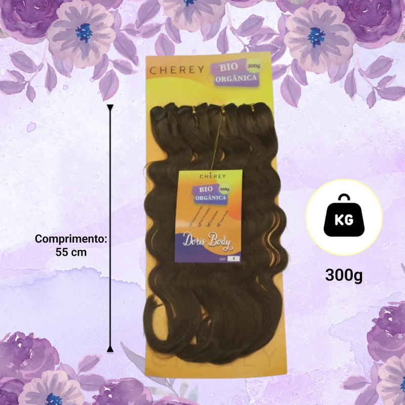 CABELO BIO ORGÂNICO DORIS 55CM 300G ENTRELACE