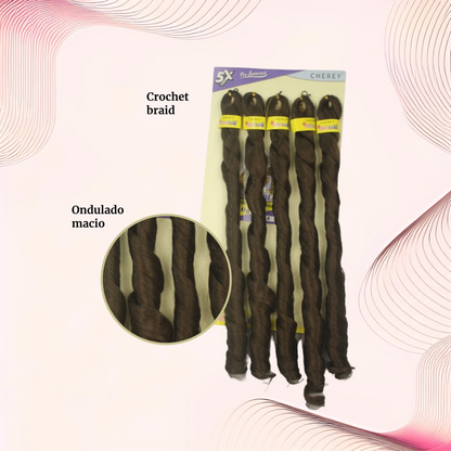 Cabelo para trança French Curl 400 g Braid Cherey