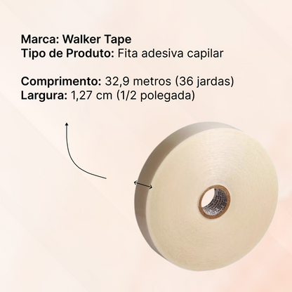 Fita para prótese capilar Ultra Hold 1,27cm x 32,9m WALKER TAPE