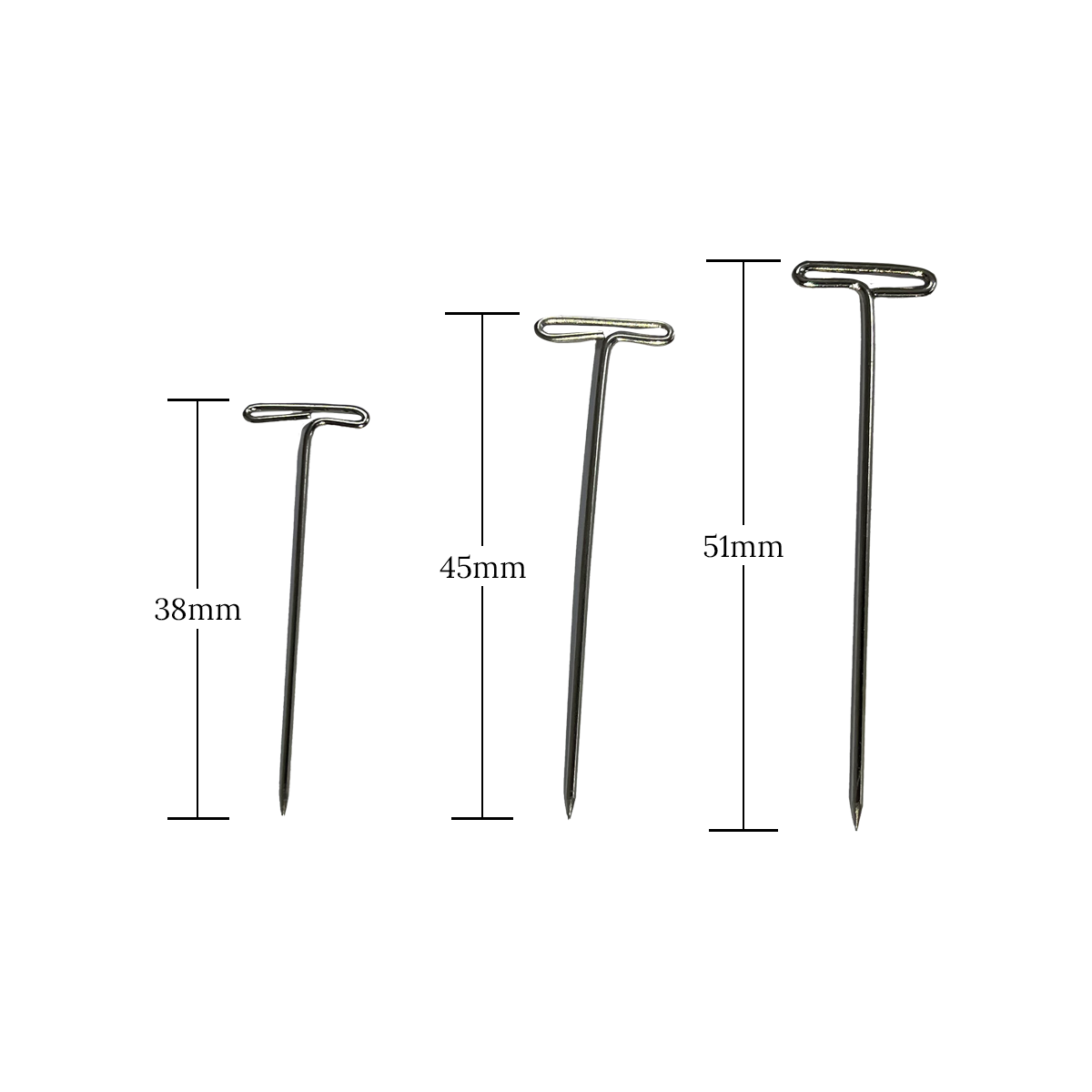 T-SHAPED NEEDLE 100 PCS