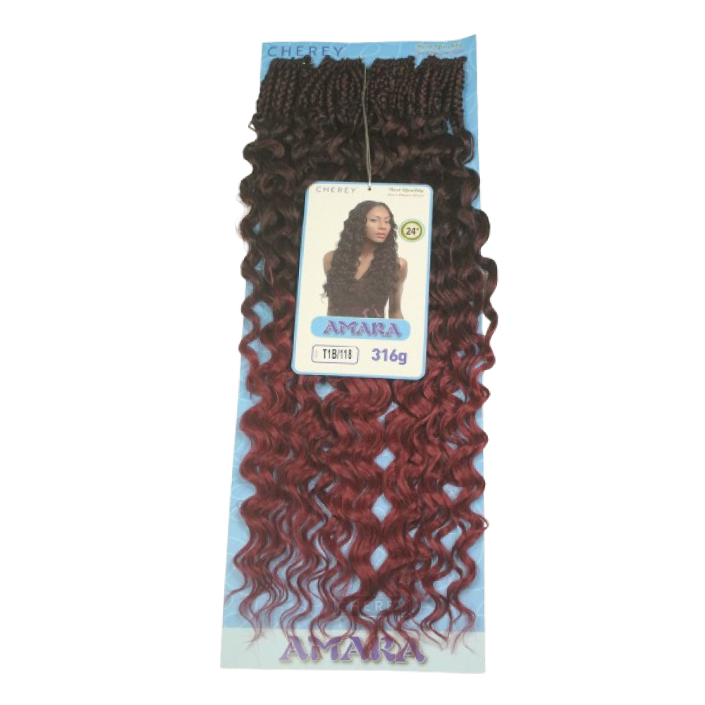 Cabelo  Amara Fibra Sintética 316g  60cm Para Crochet Braids