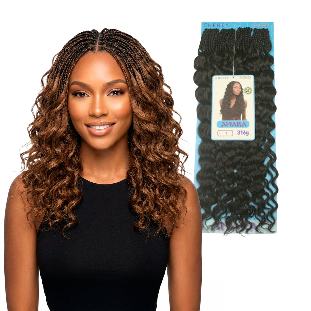 Cabelo  Amara Fibra Sintética 316g  60cm Para Crochet Braids