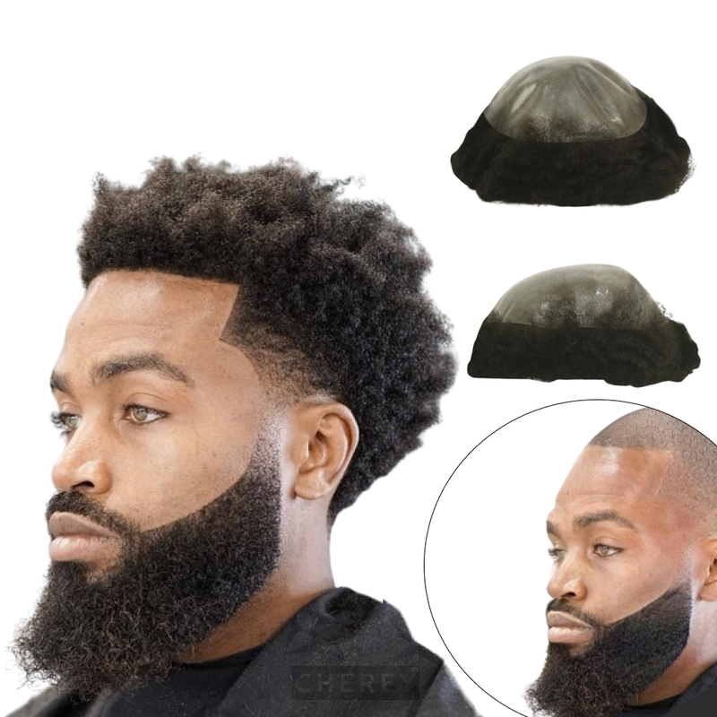 Afro Microskin Hair Prosthesis Hilton 8wv 18x23