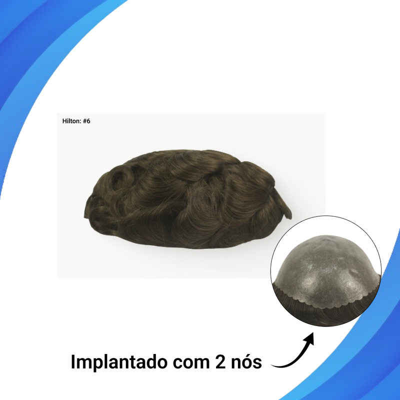 Protese capilar micropele Hilton tamanho 20x25