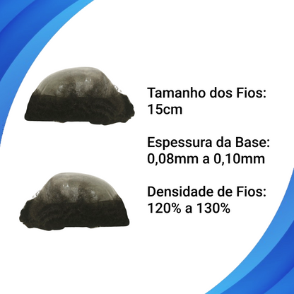 Protese Capilar Afro Micropele Hilton 8wv 20x25