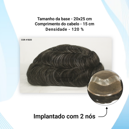 Protese capilar micropele Fred Injetada tamanho 20x25
