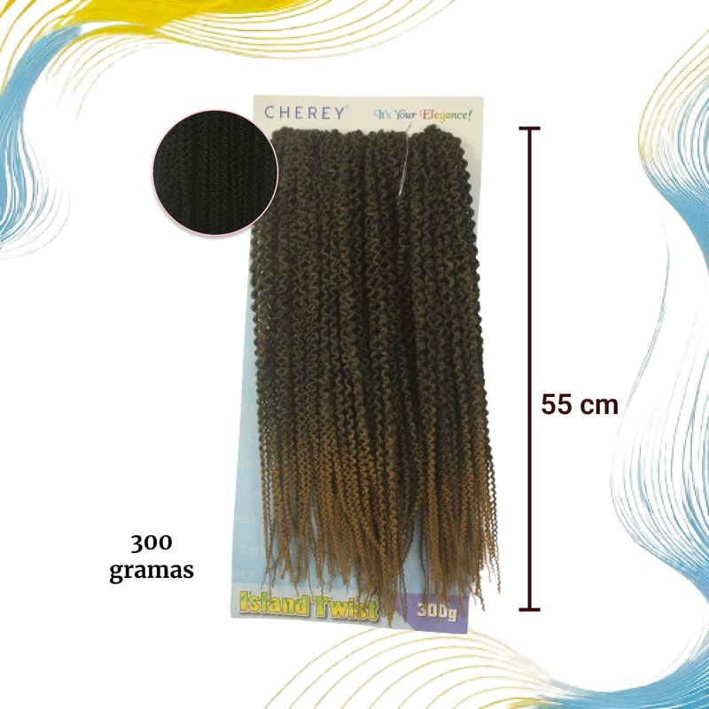 Cabelo Island Twist para Crochet Braid 300g