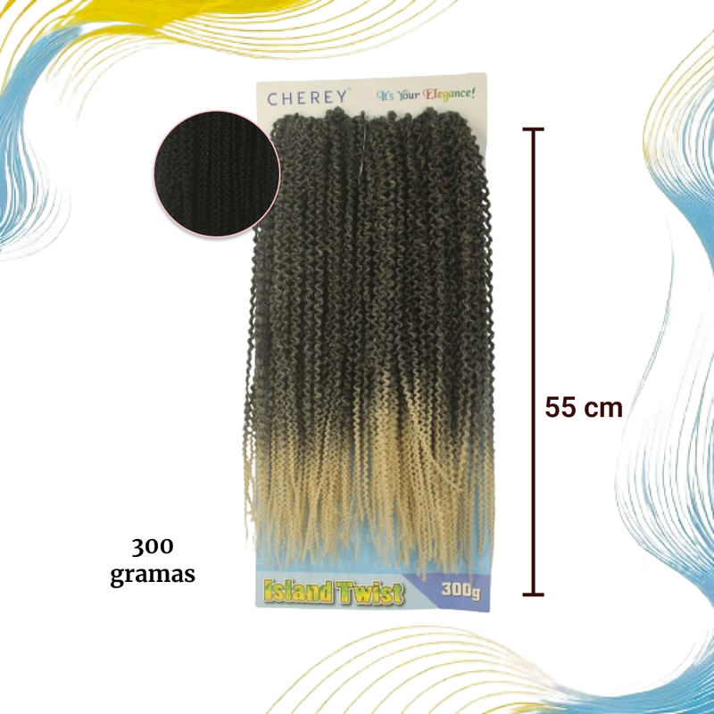Cabelo Island Twist para Crochet Braid 300g