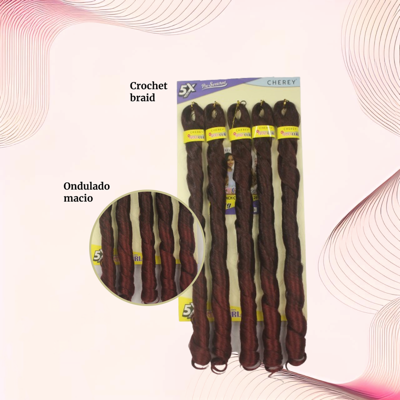 Cabelo para trança French Curl 400 g Braid Cherey