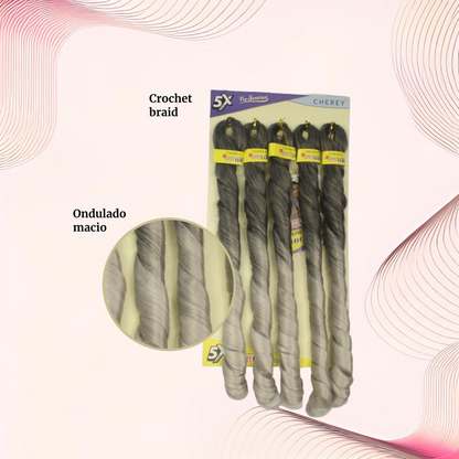 Cabelo para trança French Curl 400 g Braid Cherey
