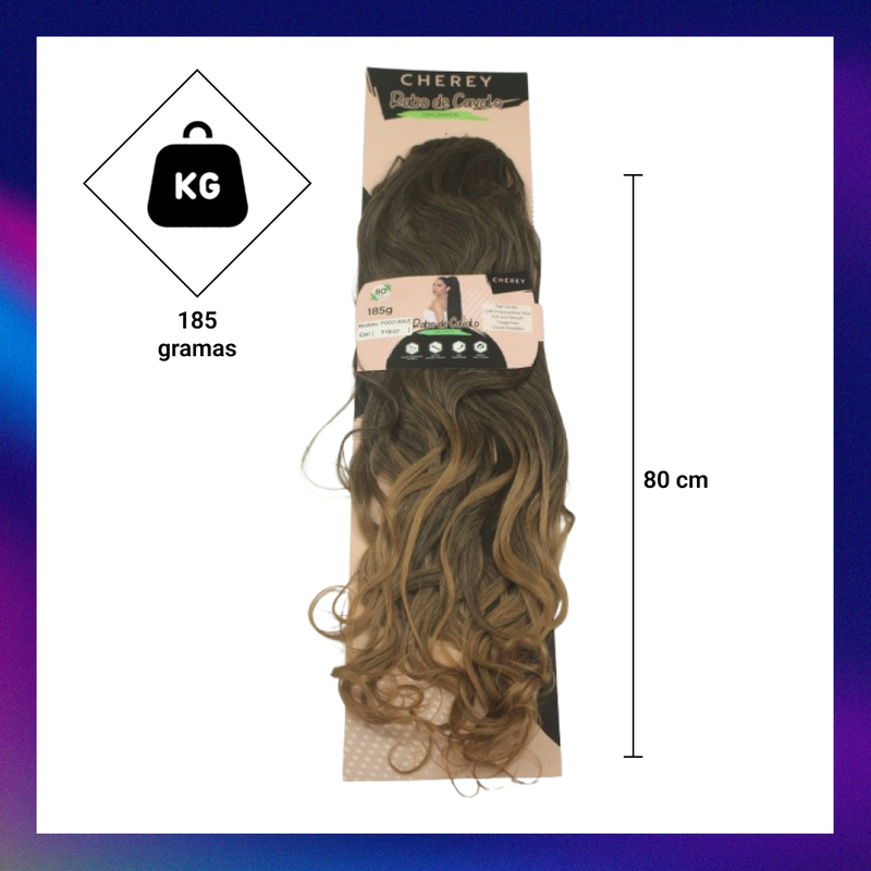 Cabelo Bio Orgânica Podo Wave Rabo de Cavalo 185g