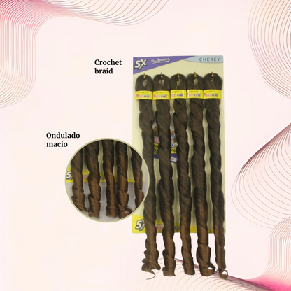 Cabelo para trança French Curl 400 g Braid Cherey