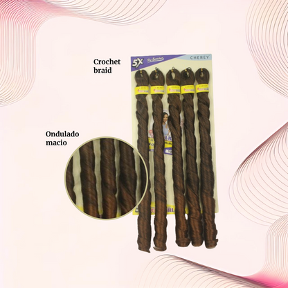 Cabelo para trança French Curl 400 g Braid Cherey