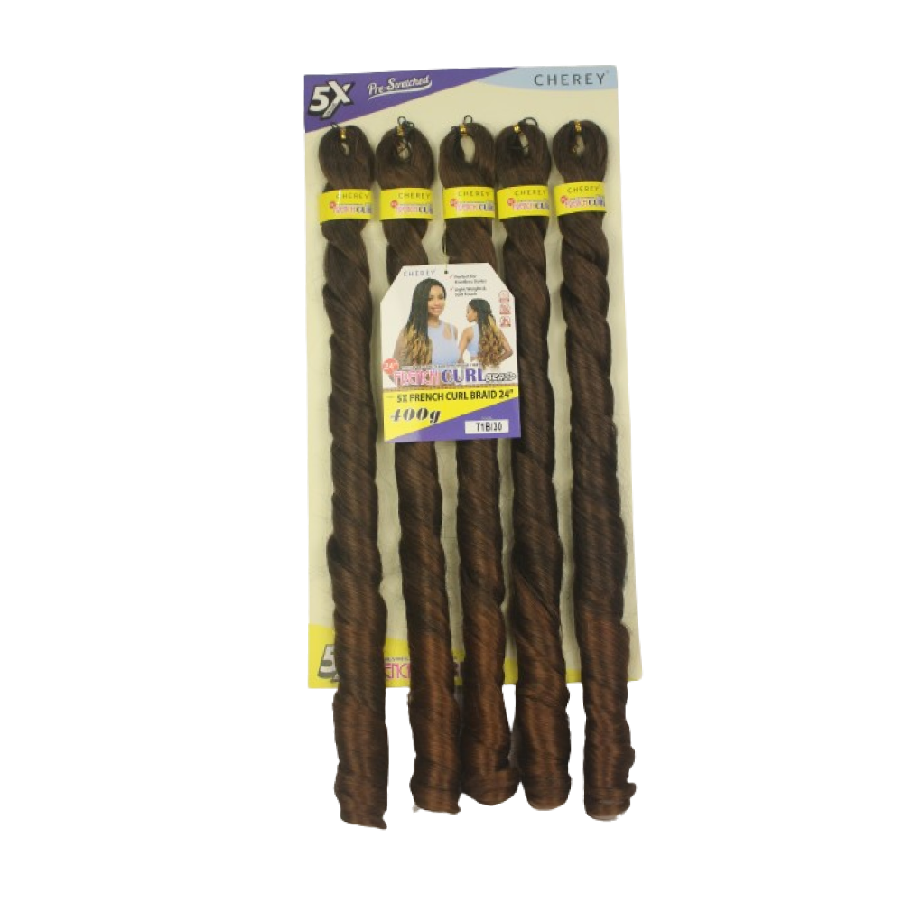 Cabelo para trança French Curl 400 g Braid Cherey