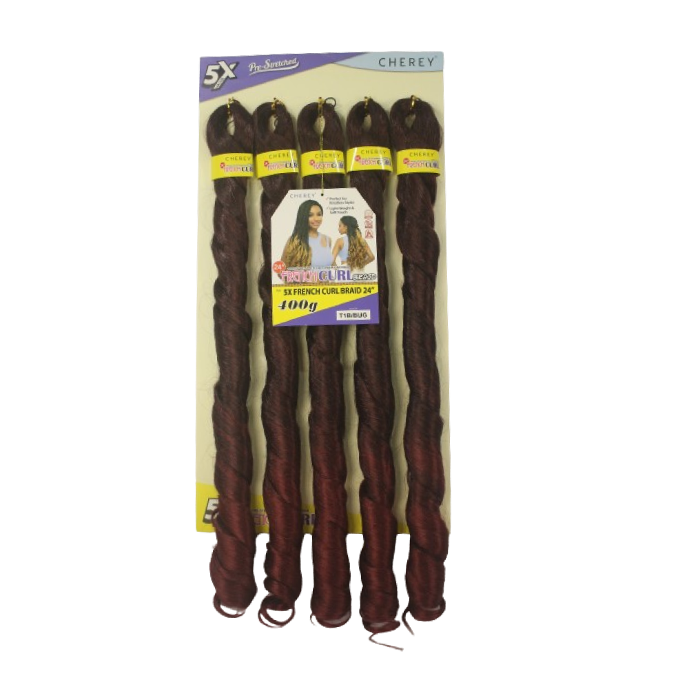 Cabelo para trança French Curl 400 g Braid Cherey