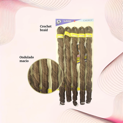 Cabelo para trança French Curl 400 g Braid Cherey