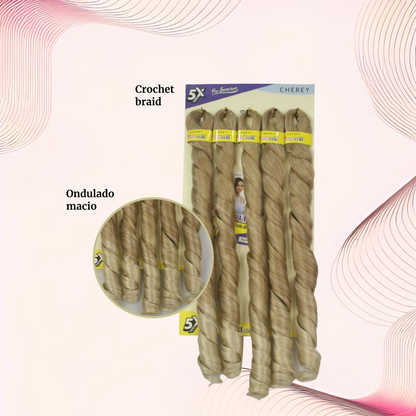 Cabelo para trança French Curl 400 g Braid Cherey