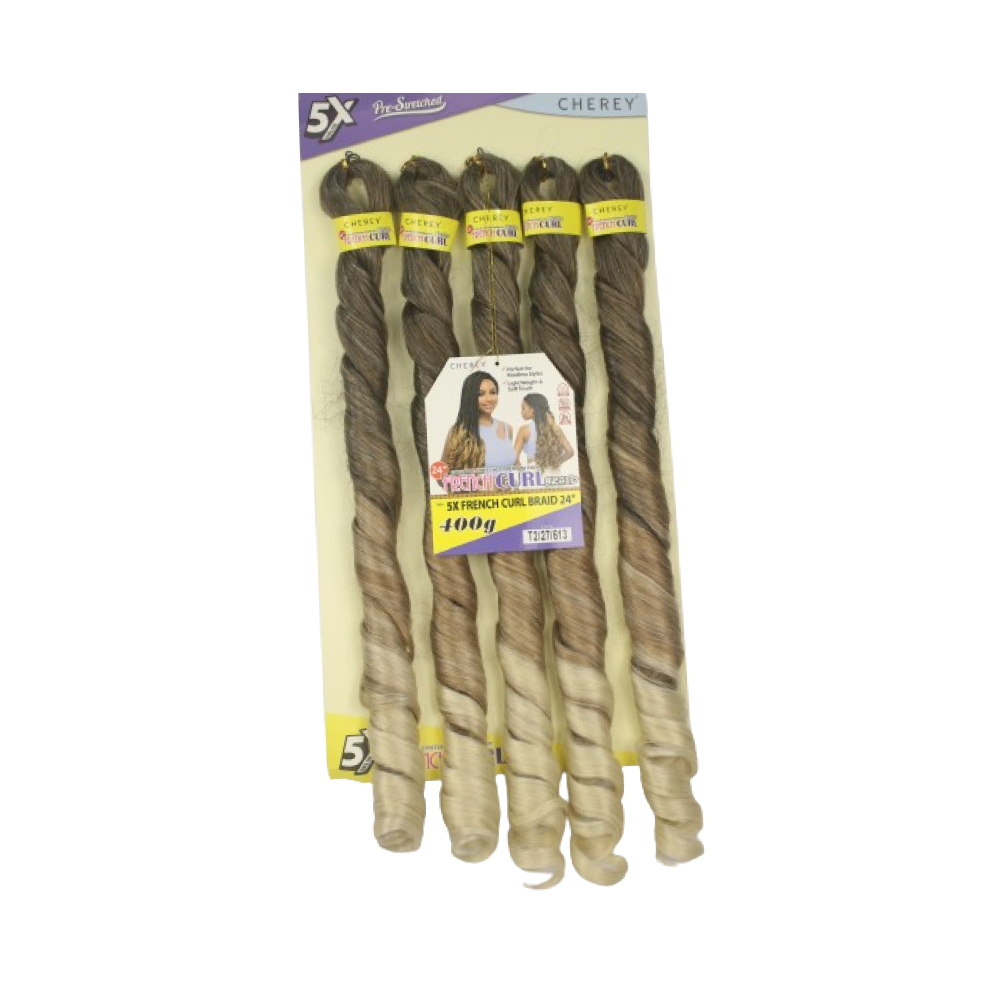 Cabelo para trança French Curl 400 g Braid Cherey