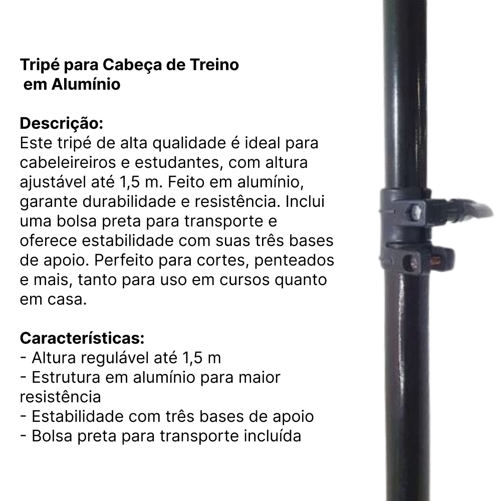 Trípode de aluminio para cabezal de entrenamiento