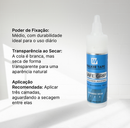 Cola Branca Safe Grip Para Prótese Capilar 41ml Walker Tape