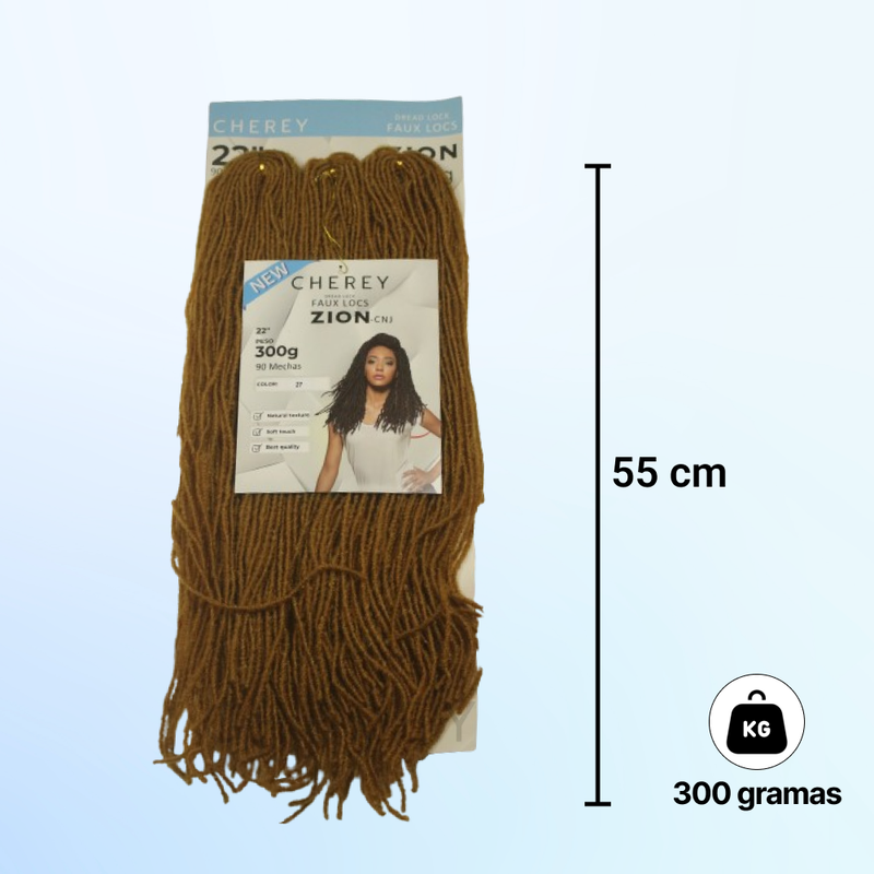 CABELO DREAD FAUX LOCS ZION 300G 55 CM