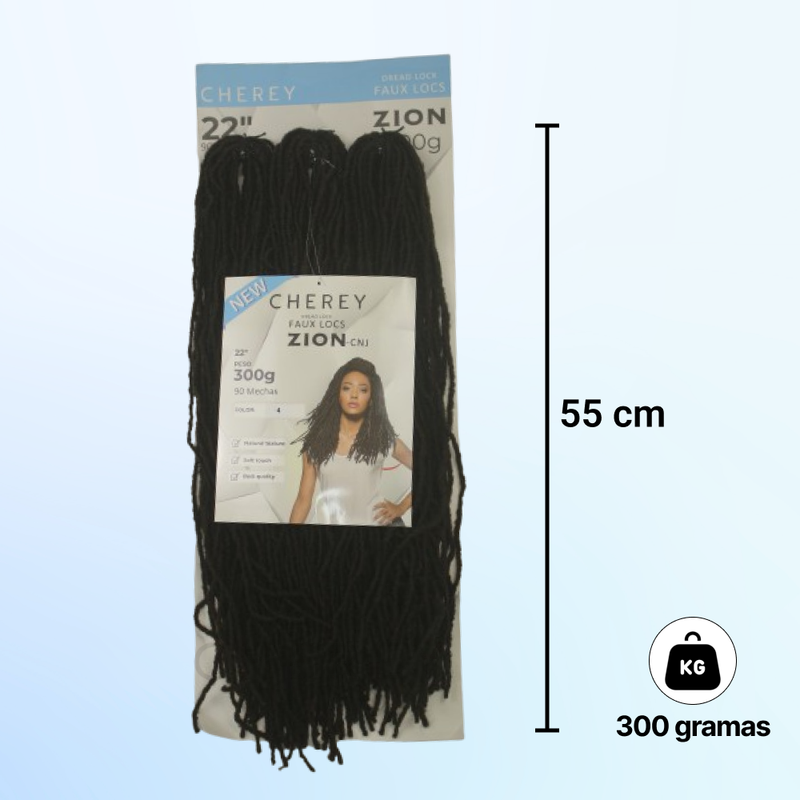 CABELO DREAD FAUX LOCS ZION 300G 55 CM
