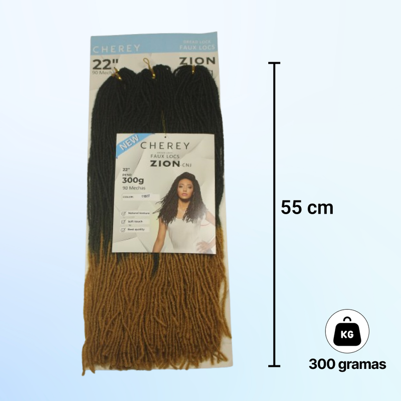 CABELO DREAD FAUX LOCS ZION 300G 55 CM