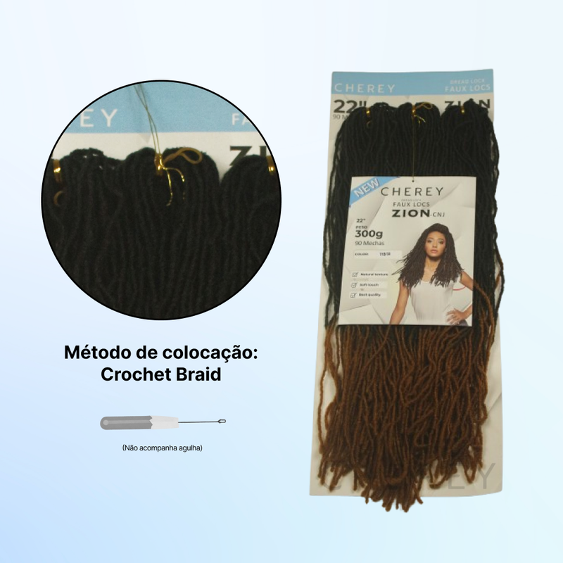 CABELO DREAD FAUX LOCS ZION 300G 55 CM