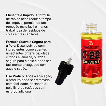 Removedor P/prótese Capilar C-22 118ml-walker Tape unidade