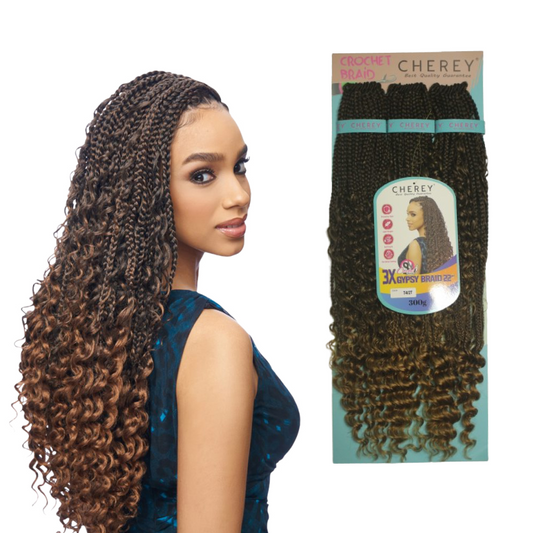 Aplique Gypsy 3x Cabelo Boho Box 300gr Crochet Braid