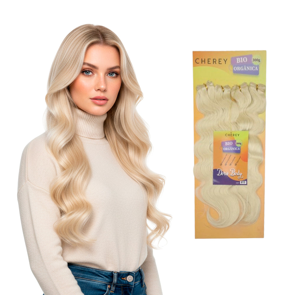 CABELO BIO ORGÂNICO DORIS 55CM 300G ENTRELACE