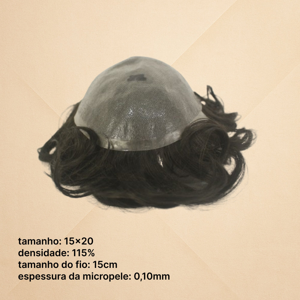 MALE HAIR PROSTHESIS KNOT - GUSTAVO MICROPELE BASE - (15X20)